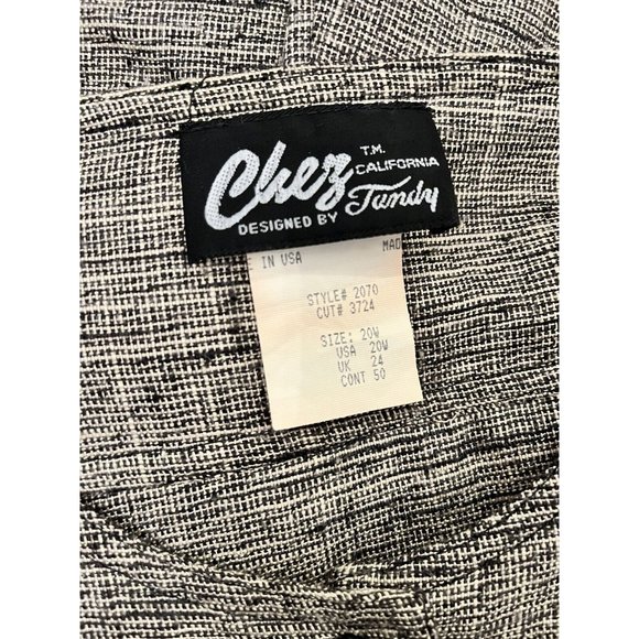 VINTAGE BOHO COTTAGE CORE RUSTIC CHEZ CALIFORNIA MIDI BUTTON DRESS SIZE 20W - Picture 6 of 7